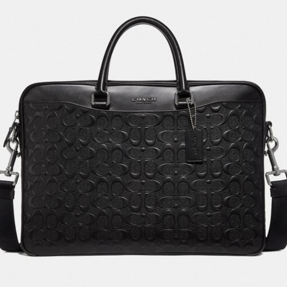 COACH Signature Briefcase Computer Laptop Bag NWT AUTHENTICITY GUARANTEE - Picture 8 of 8